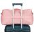 Hétvégi utazótáska poliészterből rózsaszín színben, cipzárral zárható - Peterson 141681827