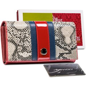 Skórzany damski portfel Peterson PTN ST-411 SNAKE 141684033 - Peterson