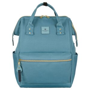 Egyrekeszes, kék női poliészter hátizsák, ideális kézipoggyásznak - Peterson 141686535 - Bőrönd &Táska