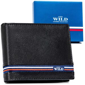 Bővített Wild bőr férfi pénztárca RFID-vel 141686712 - Férfi pénztárca