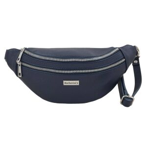 Funkcjonalna skórzana saszetka nerka - Granatowa 141691088 - Saszetka