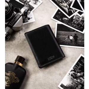 Ajándékkészlet: függőleges, bőr férfi pénztárca és kulcstartó - Peterson 141694349 - Férfi pénztárca