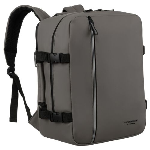 Szürke utazó hátizsák oldalsó kompressziós hevederekkel - Peterson 141694351