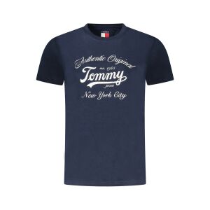 TOMMY HILFIGER DAMSKI T-SHIRT Z KRÓTKIM RĘKAWEM NIEBIESKI 141695476 - Tommy Hilfiger