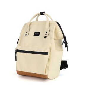 Női városi hátizsák világossárga színben, külső cipzáras zsebbel - Himawari 141698030 - Bőrönd &Táska