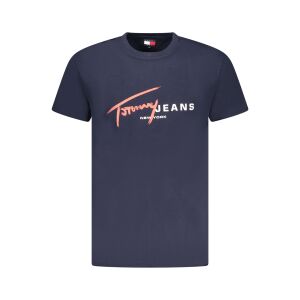 TOMMY HILFIGER MĘSKA KOSZULKA Z KRÓTKIM RĘKAWEM NIEBIESKA 141711495 - Tommy Hilfiger Koszulka męska