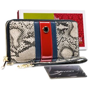 Skórzany damski portfel Peterson PTN ST-781 SNAKE