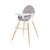 Zopa Dolce Etetőszék fa lábakkal #világosszürke 30756493
