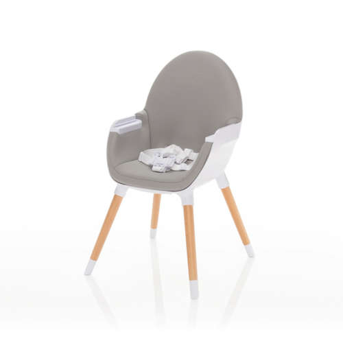 Zopa Dolce Etetőszék fa lábakkal #világosszürke 30756493