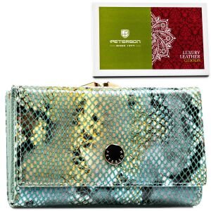 Női pénztárca kártyáknak és aprópénznek divatos mintával - Peterson 141715715 - Peterson
