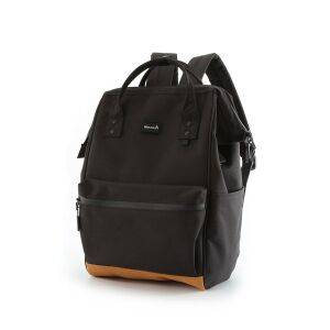 Fekete városi női hátizsák USB porttal - Himawari 141716619 - Bőrönd &Táska