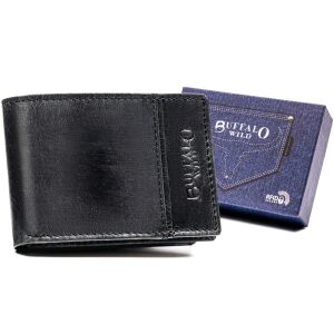 Mały skórzany portfel męski Buffalo Wild z RFID 141716824 - Férfi pénztárca