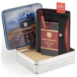 Skórzany męski portfel Peterson PTN 339.01 2-1-1 141721563 - Peterson