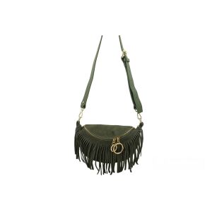 Saszetka nerka damska zamszowa - Zielona 141725427 - Saszetka