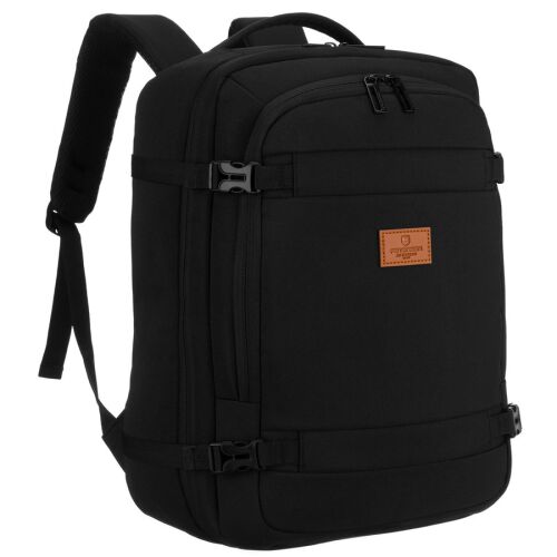 Poliészter utazó hátizsák fekete színben, ideális kézipoggyásznak - Peterson 141728886