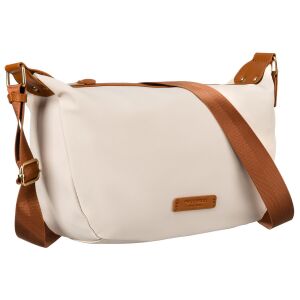 Nylon, kis méretű női táska barna-bézs színben - Peterson