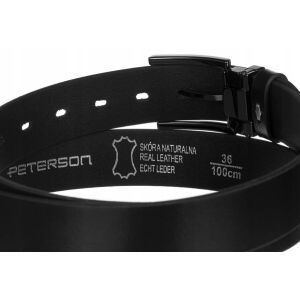 Széles, bőr férfi öv klasszikus csattal - Peterson 141731532 - Peterson