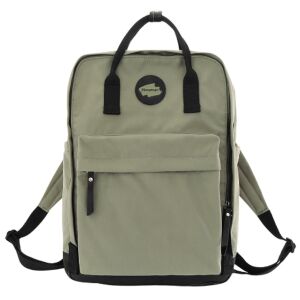 Praktikus női hátizsák zöld színben, cipzárral zárható - Himawari 141735277 - Bőrönd &Táska