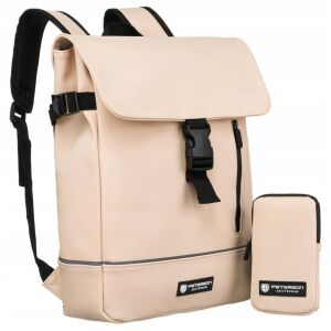 Szilárd városi hátizsák szintetikus anyagból tokkal a készletben - Peterson 141738927 - Peterson