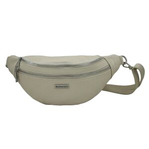 Funkcjonalna skórzana saszetka nerka - Beżowa jasna 141740013 - Saszetka