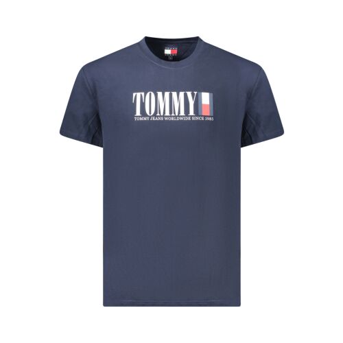 TOMMY HILFIGER MĘSKA KOSZULKA Z KRÓTKIM RĘKAWEM NIEBIESKA