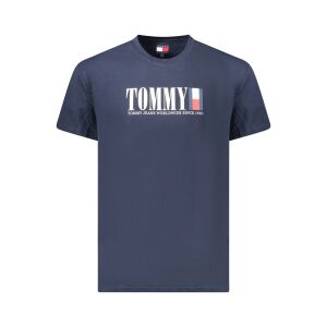TOMMY HILFIGER MĘSKA KOSZULKA Z KRÓTKIM RĘKAWEM NIEBIESKA 141740428 - Tommy Hilfiger