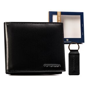 Ajándékkészlet: bőr férfi pénztárca és kulcstartó - Peterson 141741389 - Férfi pénztárca