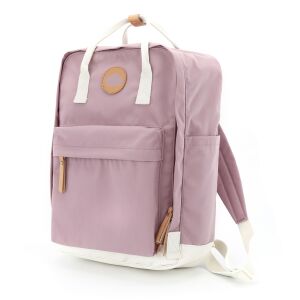 Funkcjonalny plecak miejski na laptopa w kolorze różowym - Himawari 141744483 - Bőrönd &Táska