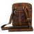 Mała listonoszka męska w brązowym kolorze wykonana ze skóry naturalnej - Peterson 141745276