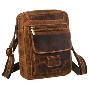 Mała listonoszka męska w brązowym kolorze wykonana ze skóry naturalnej - Peterson 141745276 - Peterson