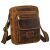 Mała listonoszka męska w brązowym kolorze wykonana ze skóry naturalnej - Peterson 141745276