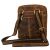 Mała listonoszka męska w brązowym kolorze wykonana ze skóry naturalnej - Peterson 141745276