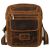 Mała listonoszka męska w brązowym kolorze wykonana ze skóry naturalnej - Peterson 141745276