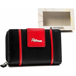 Elegáns, bőr női pénztárca patenttal és cipzárral - Peterson 141745761 - Peterson