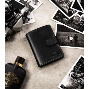 Ajándékkészlet: függőleges, bőr férfi pénztárca és kulcstartó - Peterson 141747800 - Férfi pénztárca