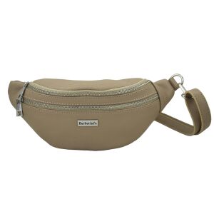 Funkcjonalna skórzana saszetka nerka - Beżowa 141749239 - Saszetka