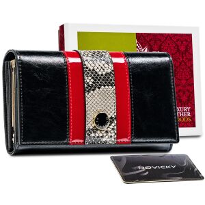 Női bőr pénztárca kígyóbőr mintával - Peterson 141749467 - Peterson