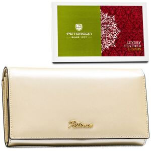 Praktikus bézs színű női pénztárca RFID rendszerrel - Peterson 141749583 - Peterson