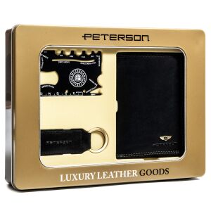 Férfi RFID pénztárca ajándékba elegáns dobozban - Peterson 141915916 - Peterson