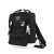 Fekete, tágas női hátizsák külső zsebbel - Himawari 141751967