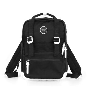 Fekete, tágas női hátizsák külső zsebbel - Himawari 141751967 - Bőrönd &Táska