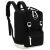 Fekete, tágas női hátizsák külső zsebbel - Himawari 141751967