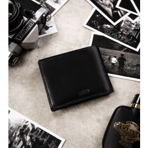 Ajándékkészlet: nagy, bőr férfi pénztárca és kulcstartó - Peterson 141754634 - Férfi pénztárca