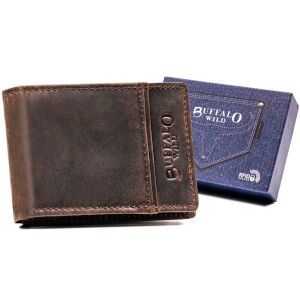 Mały skórzany portfel męski Buffalo Wild z RFID 141754980 - Férfi pénztárca