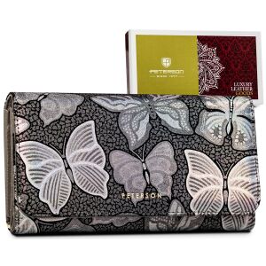 Skórzany damski portfel Peterson PTN 421077-ONBF 141755207 - Peterson