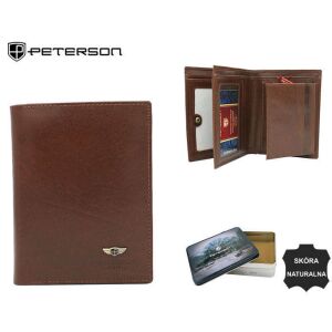 Elegáns, nagy férfi pénztárca természetes bőrből - Peterson 141755527 - Peterson