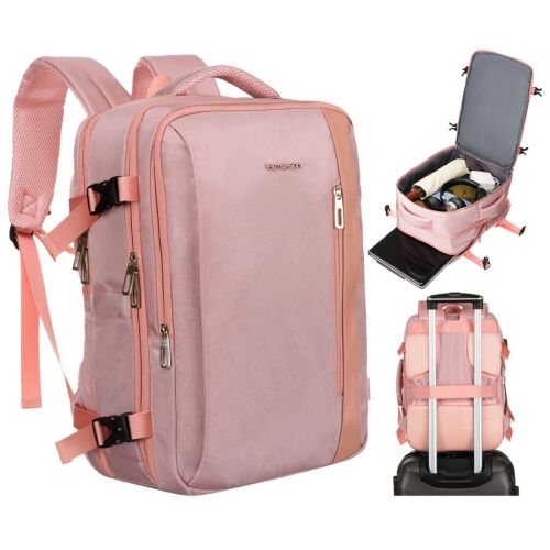 Laptop hátizsák cordurából, rózsaszínben, állítható vállpántokkal - Peterson 141756885