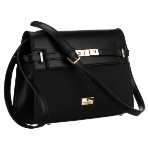 Czarna női oldaltáska védőtalpakkal - Peterson 141760197 - Peterson