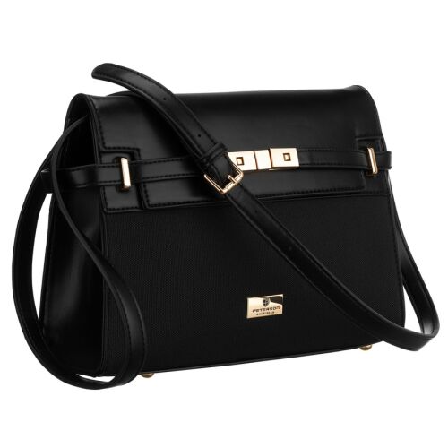 Czarna női oldaltáska védőtalpakkal - Peterson 141760197