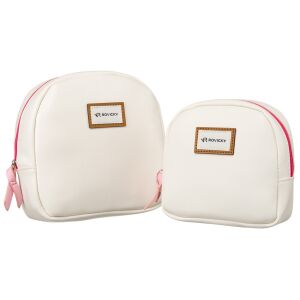 Két darabos női ökológiai bőr kozmetikai táska szett - Rovicky